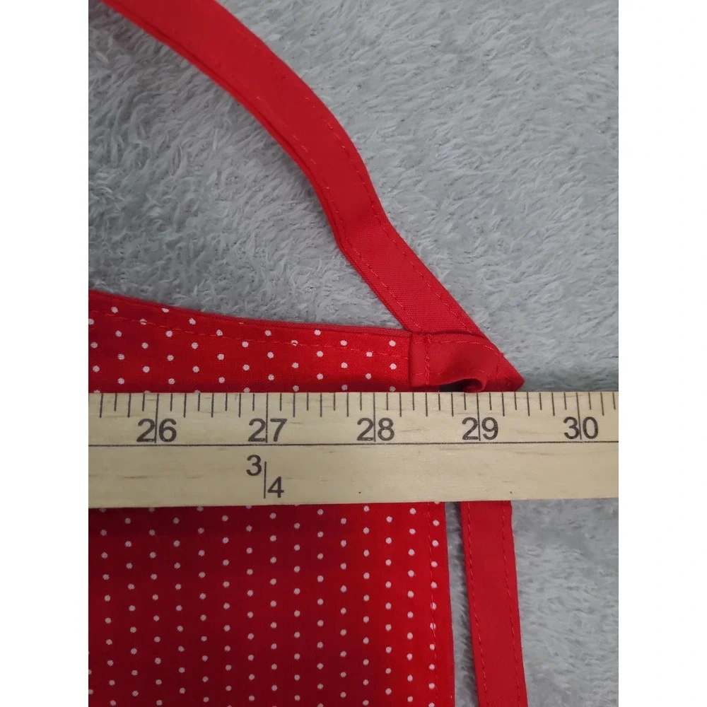 Handmade Apron Pigs In Christmas Santa Hat Poka Dots‎ Adjustable